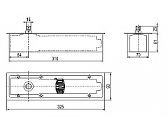 Podlahový zavírač P221D