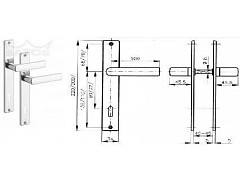 Kování OK 72mm 804 Cr-nerez