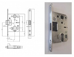 Magnetický zámek K041 75/45 Fab  P/L čelo nerez