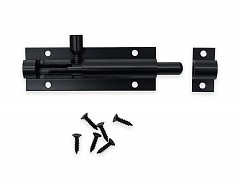 Zástrč celo-hliníková ČERNÁ 75x25 mm