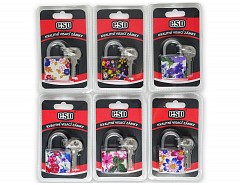 Visací zámek s potiskem 32 mm 3kl.