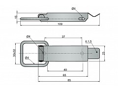 15042 uzávěr bednový Žlutý zinek(velký)