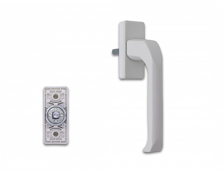 Klika okenní hliníková 7/35 BÍLÁ 9016