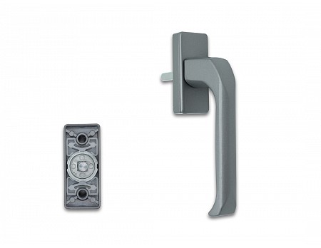 Klika okenní hliníková 7/35 imitace NEREZ F9