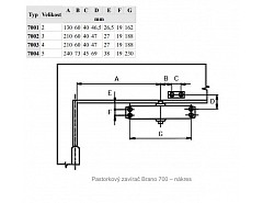 Zavírač  7004/vel.5  80-105kg stříbrný