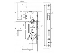 Zámek 190/140/20 N FAB-72/80 P