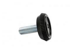 Nožka (kluzák) stavitelný se záv., černý, M8 x 33mm