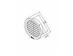 Mřížka průměr 100 síťovina BÍLÁ