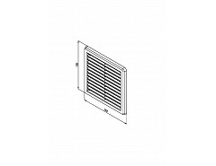 Mřížka-krytka 150x150 síťovina BÍLÁ