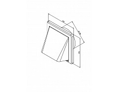 Větrací mřížka gravitační - klapka 175x175 GK/125 bílá