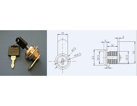 AVES 103-16 Cr zámek lamel.90st (036030)