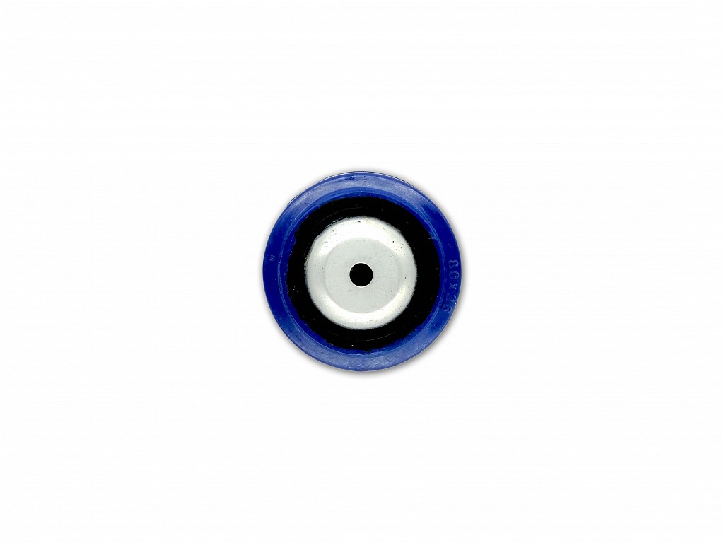 Rolna N.D. - kolečko transportní modré guma průměr 80x35