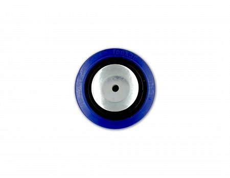 Rolna N.D. - kolečko transportní modré guma průměr 100x33