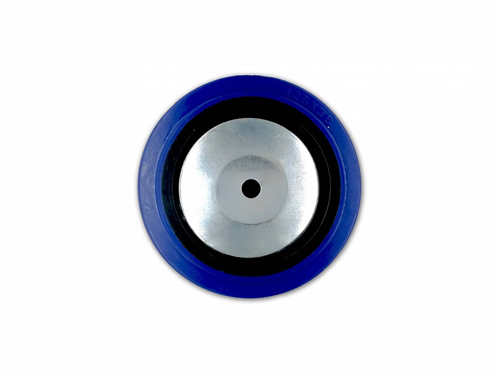 Rolna N.D. - kolečko transportní modré guma průměr 125x34