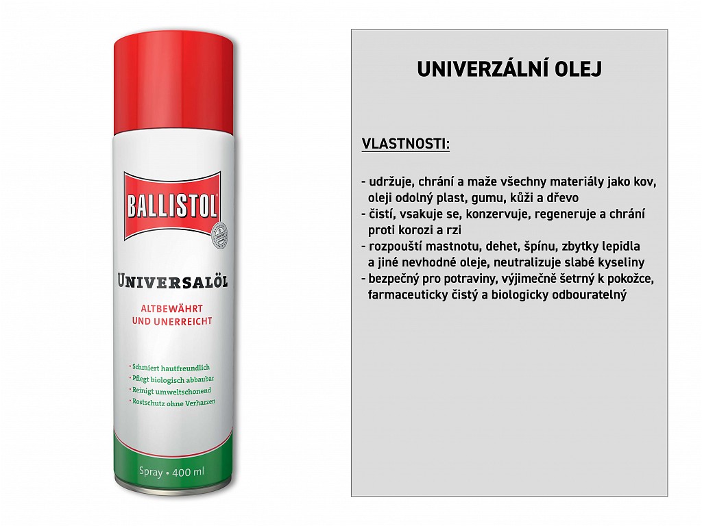 Univerzální olej 400 ml sprej, BALLISTOL 21818 (21810)