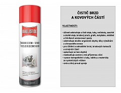 Čistič brzd a kovových částí sprej 500 ml, BALLISTOL 25362 (25340)