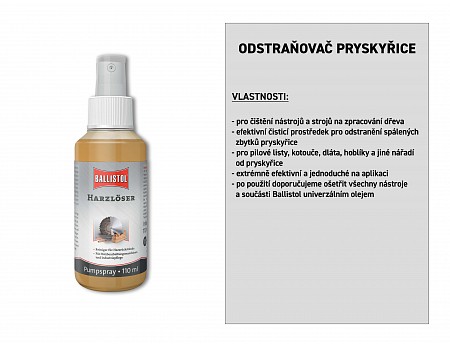 Odstraňovač pryskyřice, pumpovací sprej 150ml, BALLISTOL (25436)