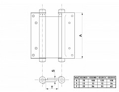 Pružinový závěs 29/75 Bronz  F1-108029 max 15kg/1pár/600mm š.