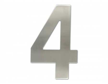 Číslice "4" fasádní 200mm NEREZ