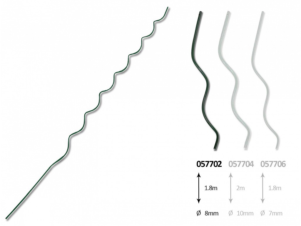 Podpěra rajčat - spirála 8x1800 Zelená  "AKČNÍ CENA BEZ SLEVY"