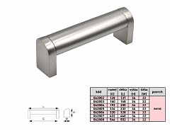 KARIN 544/552mm úchytka NEREZ