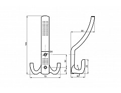 CAMEL věšák I Ni-SATIN