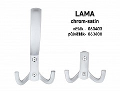 LAMA věšák CHROM-SATIN