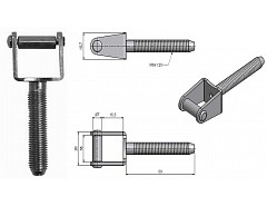 Skoba ok. k zašroubování M8x50 Bzn 66030530
