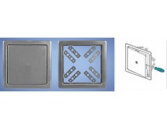 Vanová dvířka NVD 300x300 NEREZ 0123