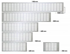 Větrací mřížka 150/250 HLINÍK