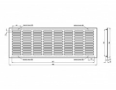 Větrací mřížka 150/400 HLINÍK