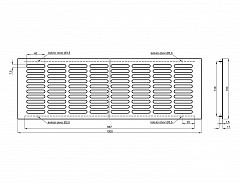 Větrací mřížka 150/1000 HLINÍK