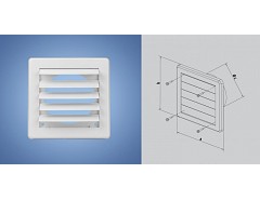 Mřížka gravitační  200x200 bílá G 150