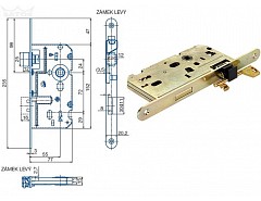 Zámek obyč. K220 BZn P 72/77