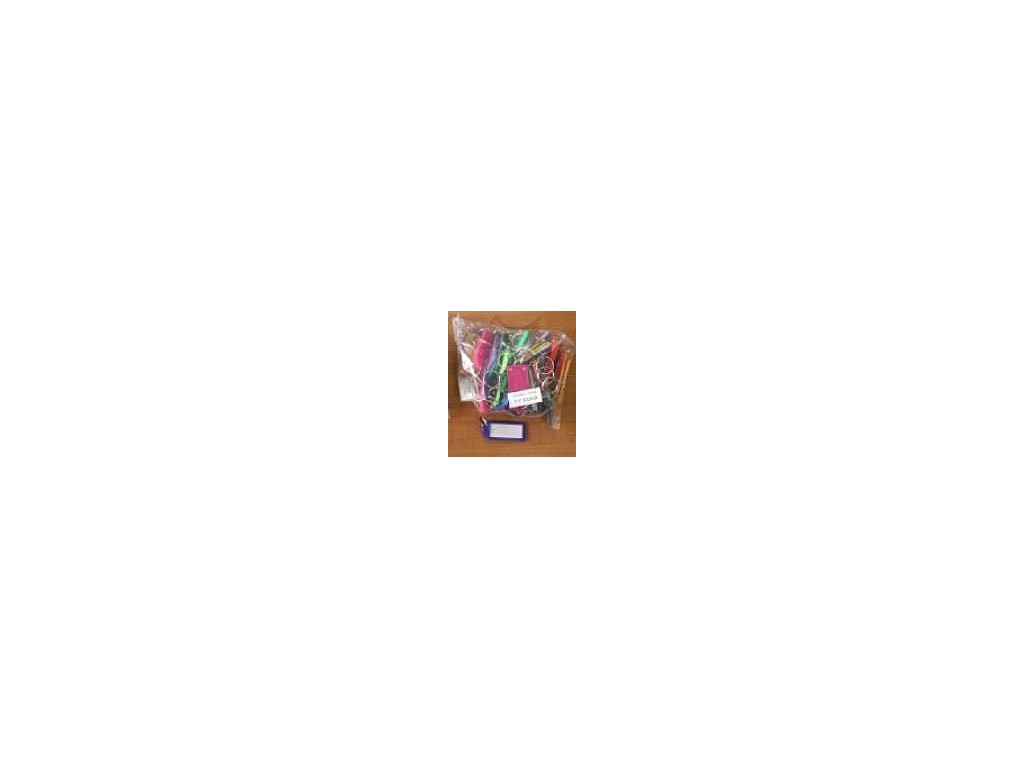 Visačka na klíče VELKÁ s kroužkem 1D (bal 50ks) (65 x 28)