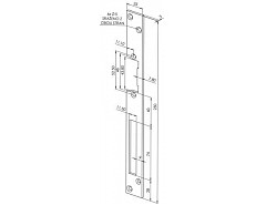 Lišta rovná obou. LR0 BEFO Zn 250x25x3