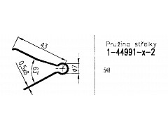 Pružina zámku 44991-02 (střelky)