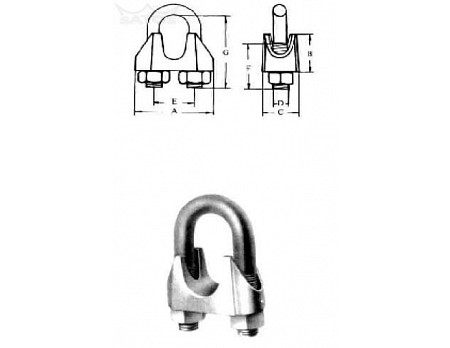 Lanová svorka M11 Zn (č.2)