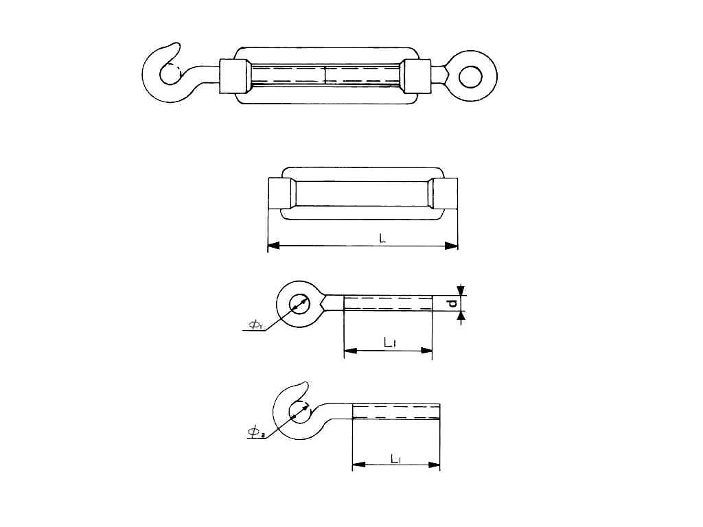 Napínák lana M10x150mm/230kg