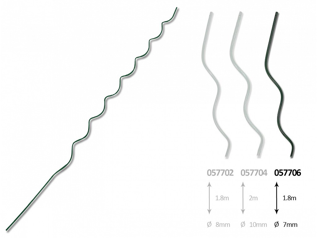 Podpěra rajčat - spirála 7x1800 Zelená  "AKČNÍ CENA BEZ SLEVY"