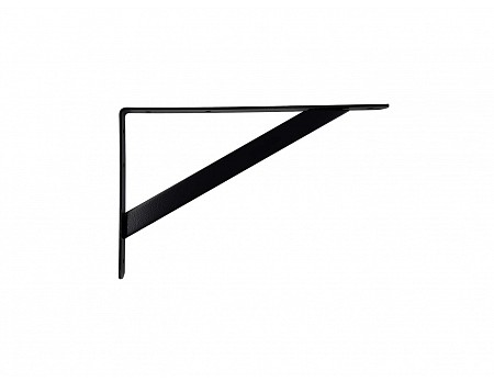 Konzola policová ČERNÁ 300x195x30 (nosnost 100kg/pár)