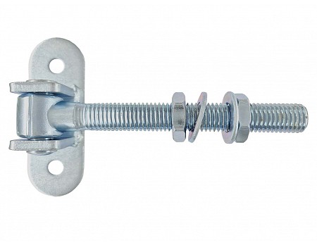 Závěs seřiditelný ovál plotna M18x138mm Bílý zinek