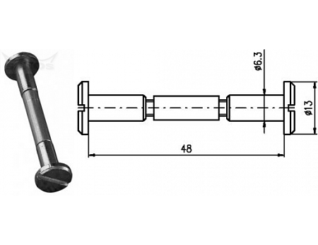 Spojovací kování 48 mm Zn č.8604053A