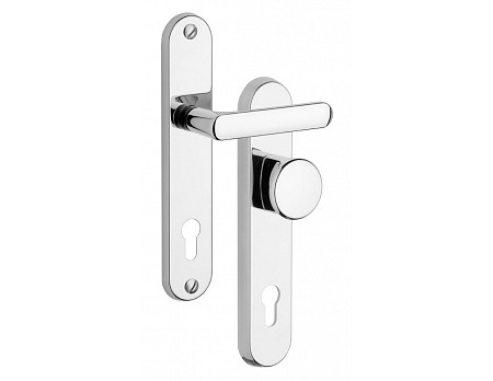 Bezpečnostní kování 802/90mm OBLÁ Klika-knoflík  Cr-nerez