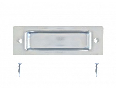 Madlo zápustné 165x53mm  Bílý zinek