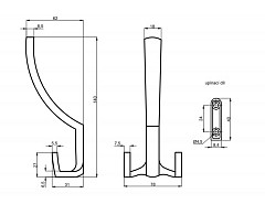 DANA věšák CHROM SAT