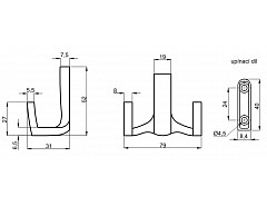 DANA půlvěšák BRONZ