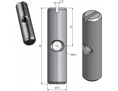 Válečková matice M6-10x/40/20 č.8682000A