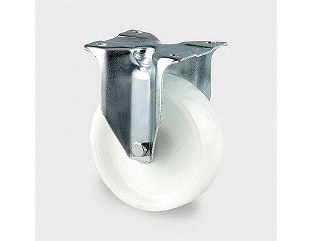 Kolečko pevné 125mm bílé polypropylen 100kg "AKČNÍ CENA BEZ SLEVY"