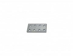 Spojovací plech dvojitý 60x30x2 mm BZn